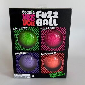 Brand New NeeDoh- Teenie Fuzz Balls, Set of 4